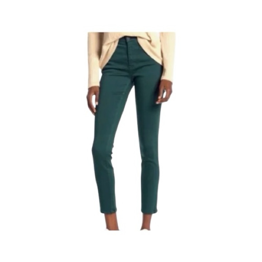 Madewell. Women’s Dark Green Mid-Rise Skinny Full-Length Jean Pants Size 29